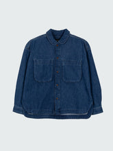Women Organic Cotton Shirt in Denim - Gwavas