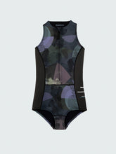 Women Natural Rubber Swimsuit in Raven Lofi Print - Kaia