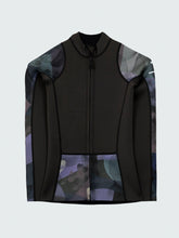 Women Natural Rubber Long Sleeve Top in Raven Lofi Print - Kaia
