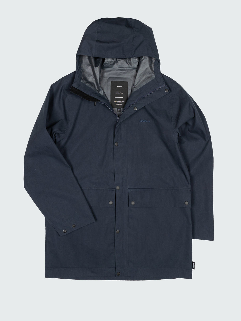 Men Organic Cotton Jacket in Navy - Litus