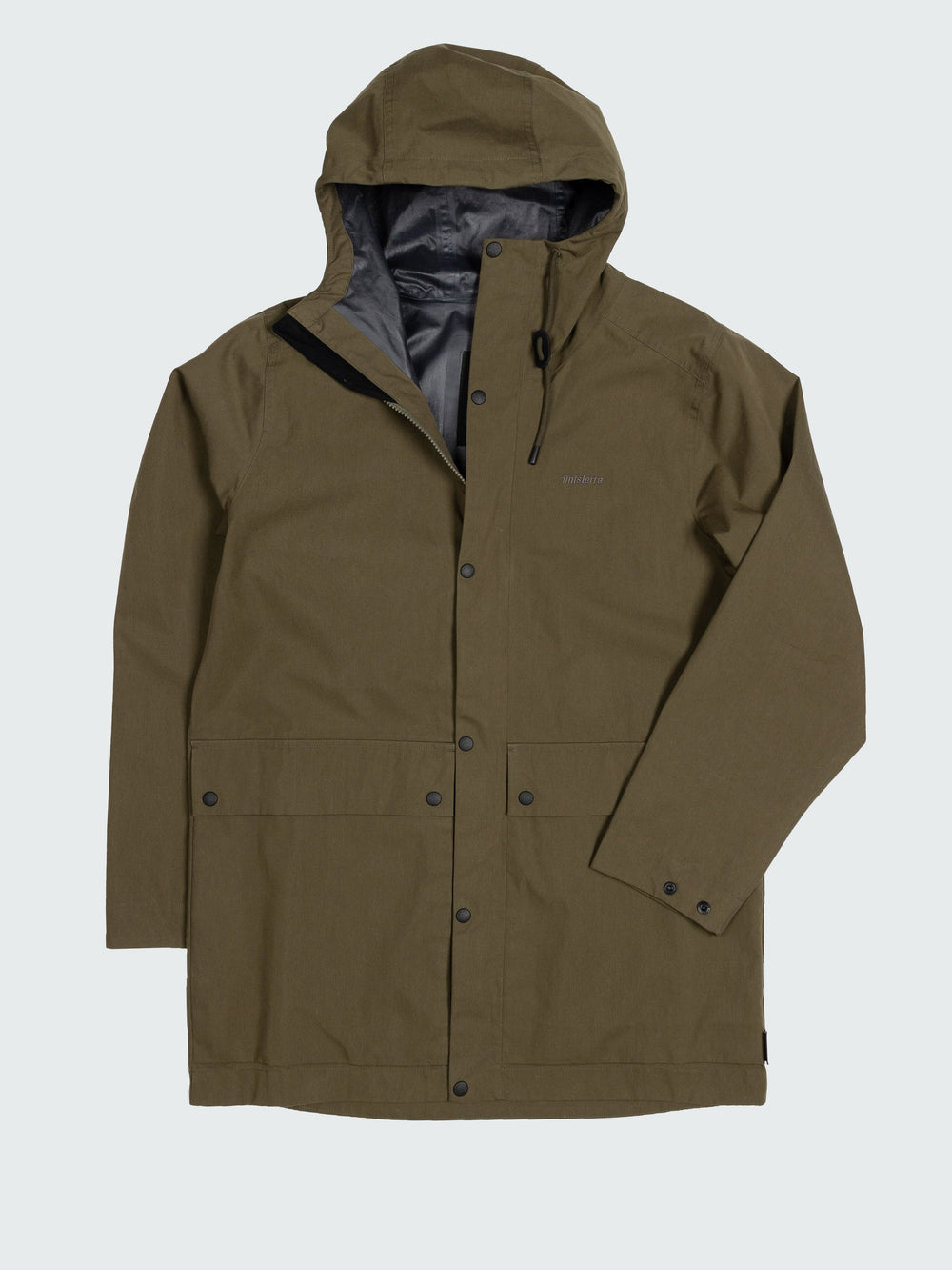 Men Organic Cotton Jacket in Olive - Litus