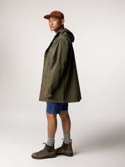 Men Organic Cotton Jacket in Olive - Litus
