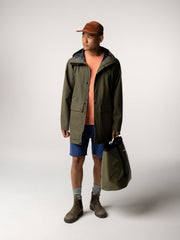 Men Organic Cotton Jacket in Olive - Litus
