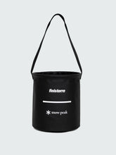 Men/Women Snow Peak + Finisterre Recycled Bucket 12L in Black - Drift