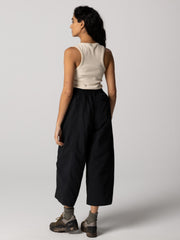 Women Recycled Culotte in Black - Wander