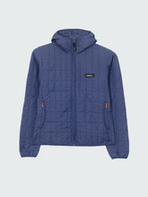 Women Insulated Hooded Jacket in Navy - Firecrest