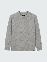 Women Wool Crew Neck Knit Jumper in Dove Grey - Farne