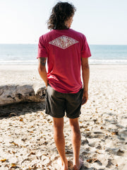 Men Organic Cotton T-Shirt in Pink - Diamond Spray