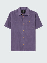 Men Organic Cotton Cord Shirt in Purple - Jetty