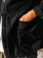 Men Recycled Long Sleeve Shirt in Black - Wander
