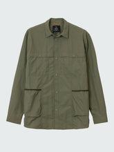 Men Recycled Long Sleeve Shirt in Olive - Wander