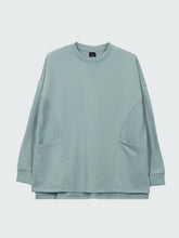 Women Vintage Inspired Blue Stone Sweatshirt - Awen
