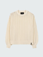 Women Organic Cotton Stitch Jumper in Ecru - Bracken