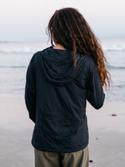 Women Recycled Windcheater Jacket in Black - Forecast