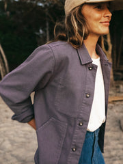 Women Yarrel Chore Jacket in Violet Sky