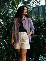 Women Yarrel Chore Jacket in Violet Sky