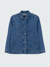 Women Yarrel Denim Chore Jacket in Washed Indigo