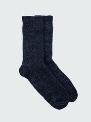 Men/Women Recycled Wool Barents Wool Sock in Navy