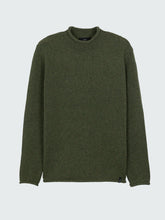 Men Wool Taran Jumper in Olive