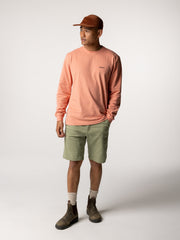 Men Organic Cotton Logo T-Shirt in Pink - Harlyn