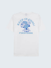 Men Organic Cotton T-Shirt in White - Heat Wavy