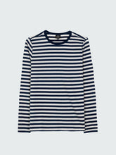 Women Eldon Long Sleeve T-Shirt in Blue/White