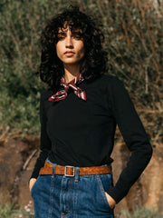 Women Eldon Long Sleeve T-Shirt in Black