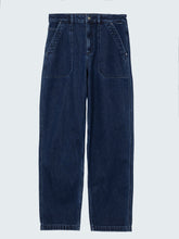 Men Denim Basset Utility Trouser in Dark Indigo