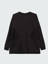 Women Organic Cotton Sweatshirt in Brown - Awen