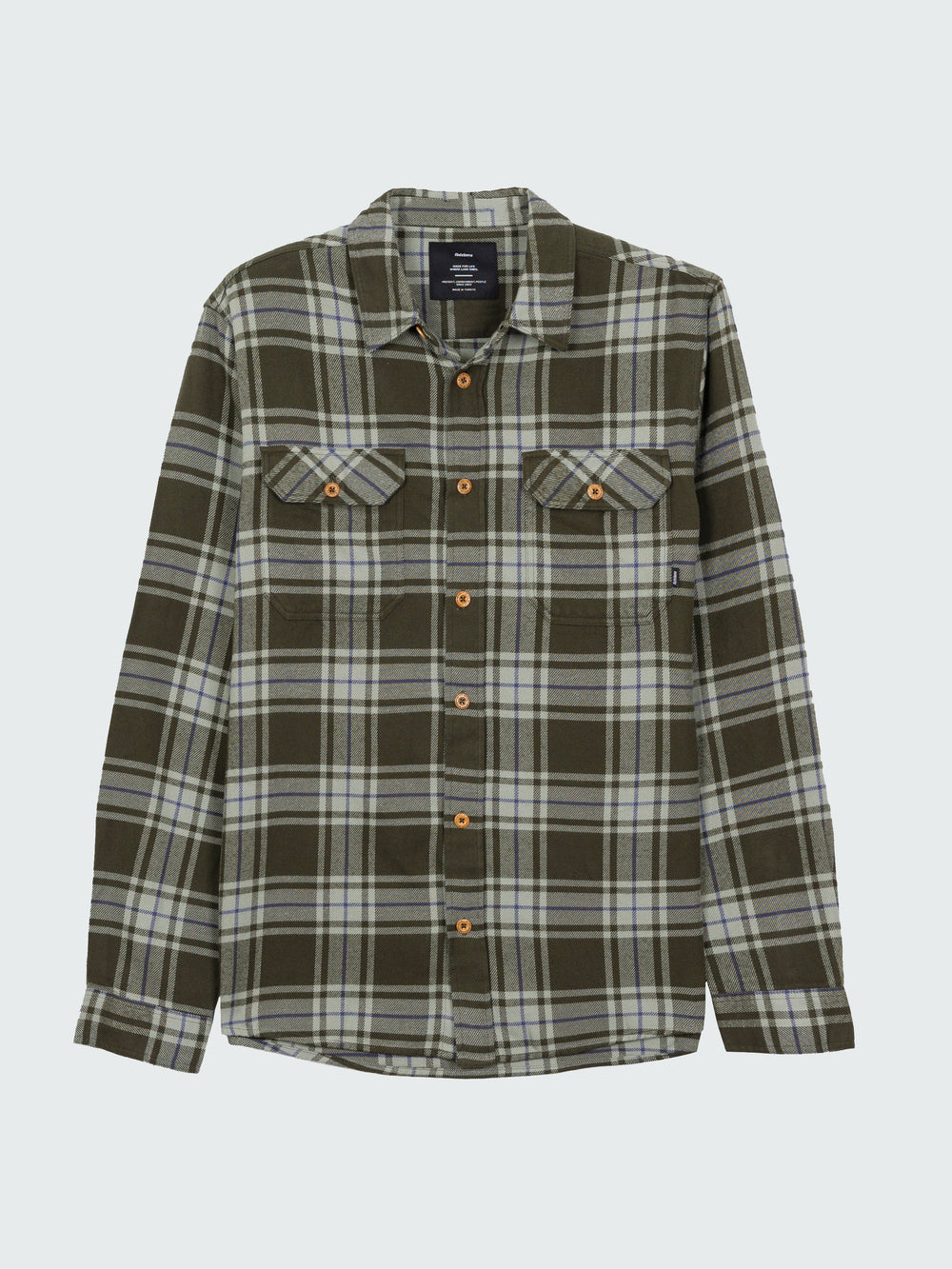 Men Check Shirt in Timber Green Check - Beardsmore