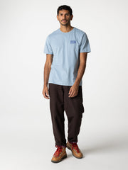 Men Organic Cotton T-Shirt in Blue - Cape