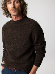 Men Wool Jumper in Brown - Furlong