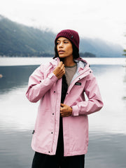 Women Recycled Waterproof Jacket in Purple - Skybird