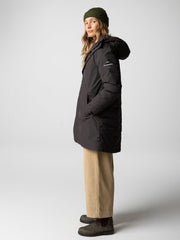 Women Recycled Waterproof Parka in Brown - Skye