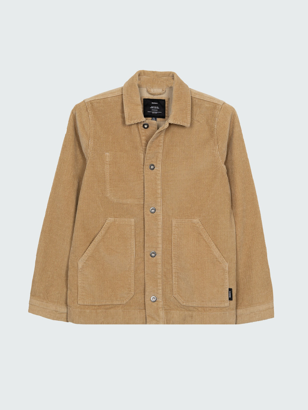 Women Organic Cotton Cord Chore Jacket in Flint - Yarrel