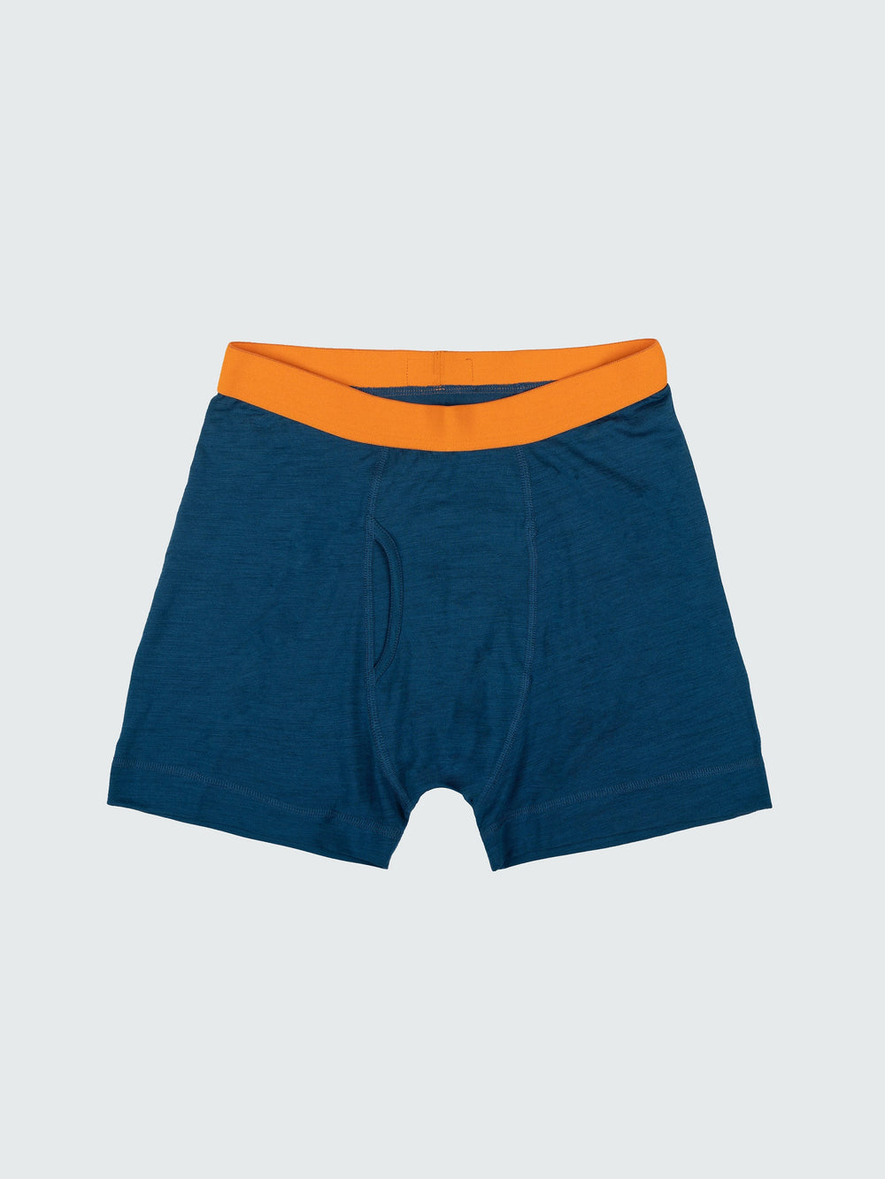 Men Eddy Merino Wool Boxers in Kingfisher / Copper