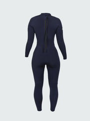 Women 3/2 Yulex Back Zip Wetsuit in Ink / Manuka
