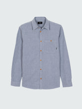 Men Gylly Shirt in Indigo Dobby