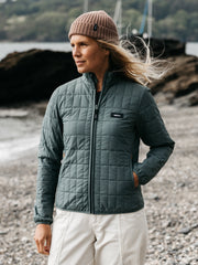 Women Recycled Insulated Jacket (Deep Sea) - Firecrest