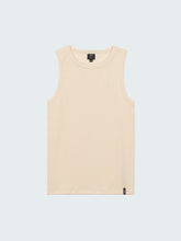 Women Organic White Ribbed Vest - Powes