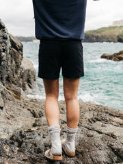 Women Yarrel Canvas Short in Black