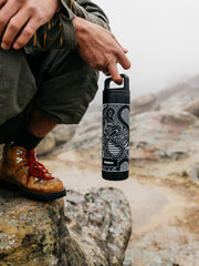Men/Women MiiR 20oz Wide Mouth Bottle in Black Paisley