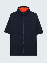 Men/Women Tego Long Sleeve Robe in Navy/Flame