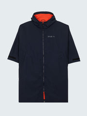 Men/Women Tego Long Sleeve Robe in Navy/Flame