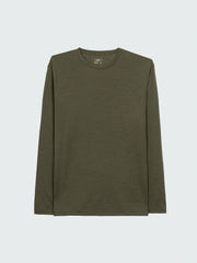 Men Merino Long Sleeve Baselayer in Olive - Seeker