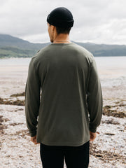 Men Merino Long Sleeve Baselayer in Olive - Seeker