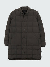 Women Recycled Quilted Coat in Raven Black - Lapwing
