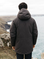 Men Parka Jacket in Raven - Vellus - Finisterre