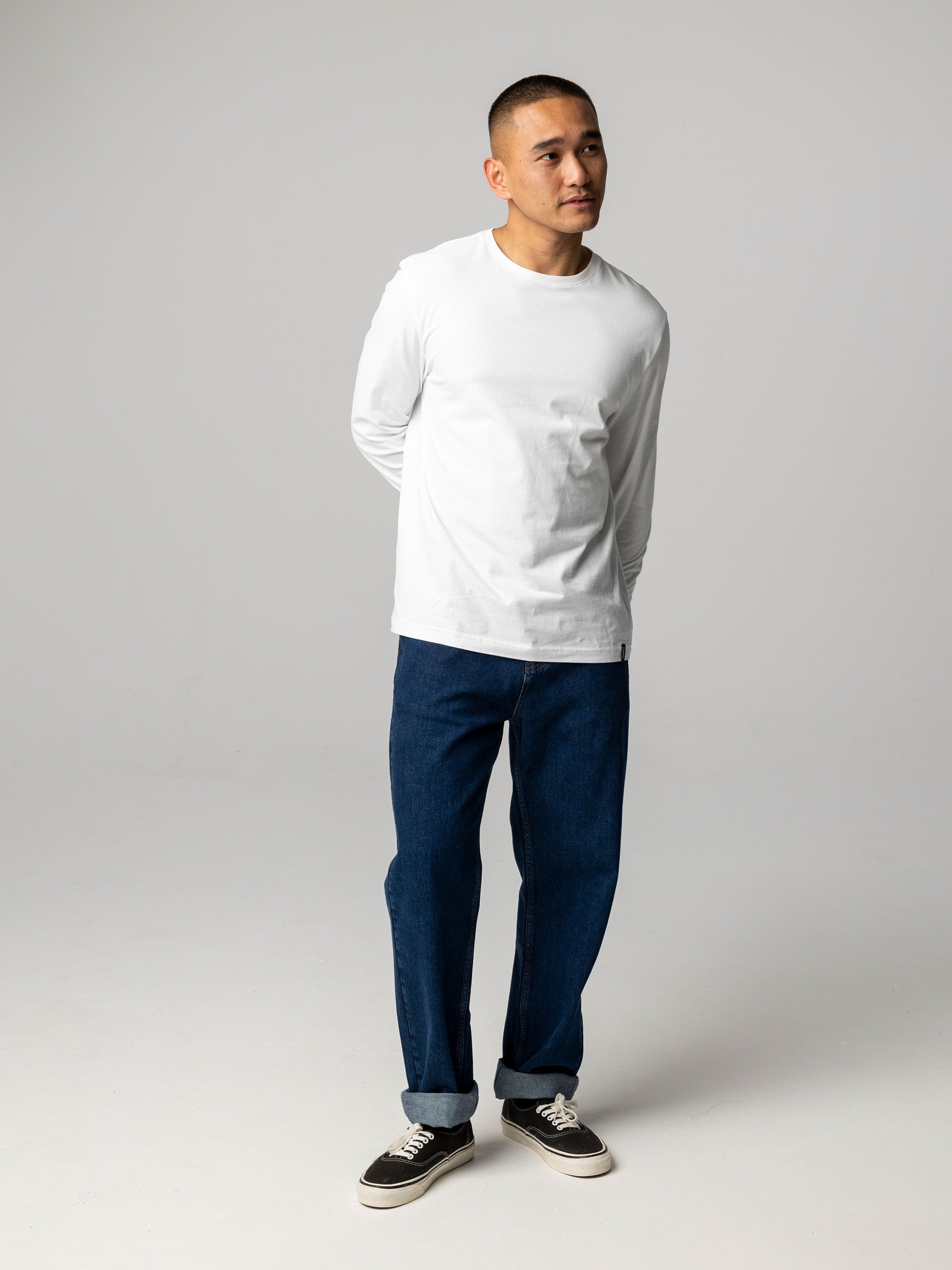 Men Organic Cotton Twill Jean in Dark Indigo - Marin