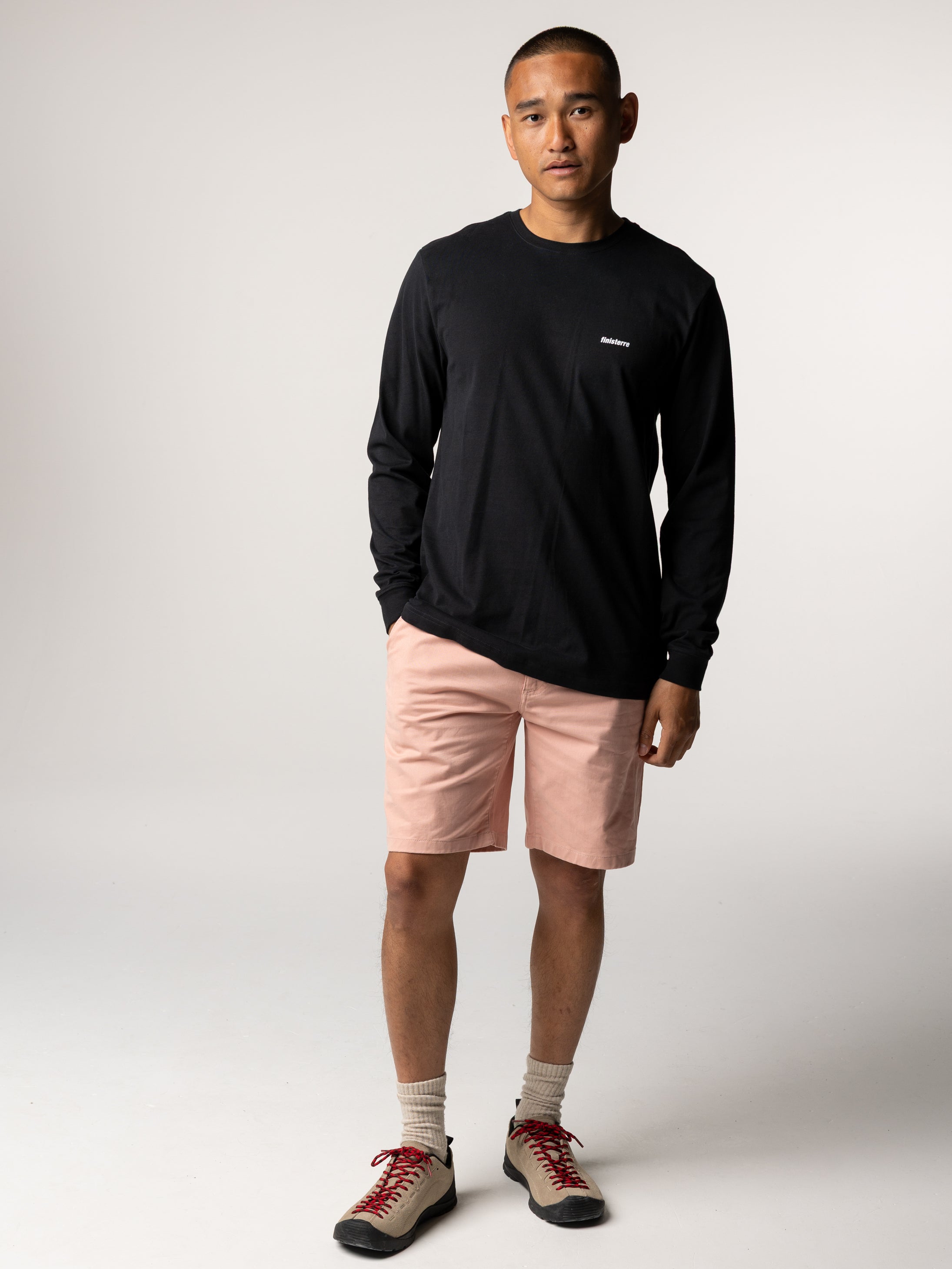 Men Harlyn Logo Long Sleeve T-Shirt in Black